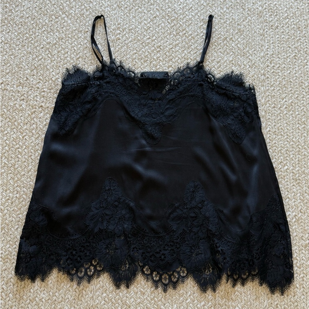 Alice + Olivia Black Lace Cami Top - Picture 3 of 7
